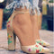 Embroidered Women Pumps High Heels Pointed Toe Lace up Cross-tie Women High Heels Elegant Ladies Shoes Women-Beige-4.5-JadeMoghul Inc.
