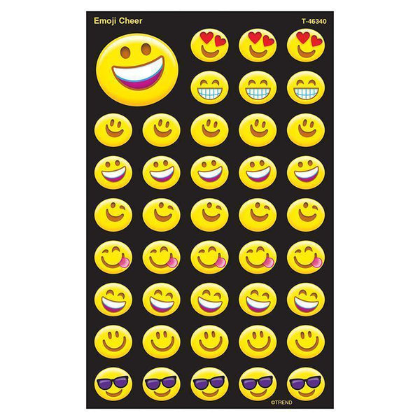 EMOJI CHEER SUPERSHAPE STICKERS LG-Learning Materials-JadeMoghul Inc.