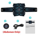 EMS Abdominal Muscle Stimulator Trainer USB Connect Abs Fitness Equipment Training Gear Muscles Electrostimulator Toner Massage AExp