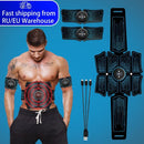 EMS Abdominal Muscle Stimulator Trainer USB Connect Abs Fitness Equipment Training Gear Muscles Electrostimulator Toner Massage AExp