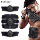 EMS Wireless Muscle Stimulator Trainer Smart Fitness Abdominal Training Electric Weight Loss Stickers Body Slimming Massager AExp