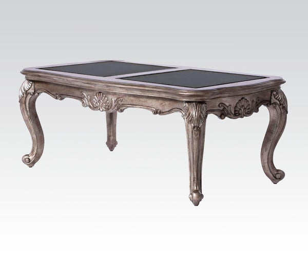 Enchanting Coffee Table With Granite, Black & Brown-Coffee Tables-Black & Brown-Black Granite Schima Superba (Asian Tree)-JadeMoghul Inc.