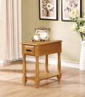 Enchanting Side Table, Light Oak Brown-Side Tables and End Tables-Light Oak Brown-Rbw Ash Veneer-JadeMoghul Inc.