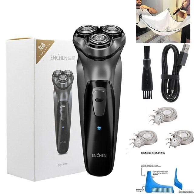 Enchen 3D Electric Shaver Shaver Men's Washable Type-C USB Rechargeable Shaver Beard Trimmer Portable Electric Shaver AExp