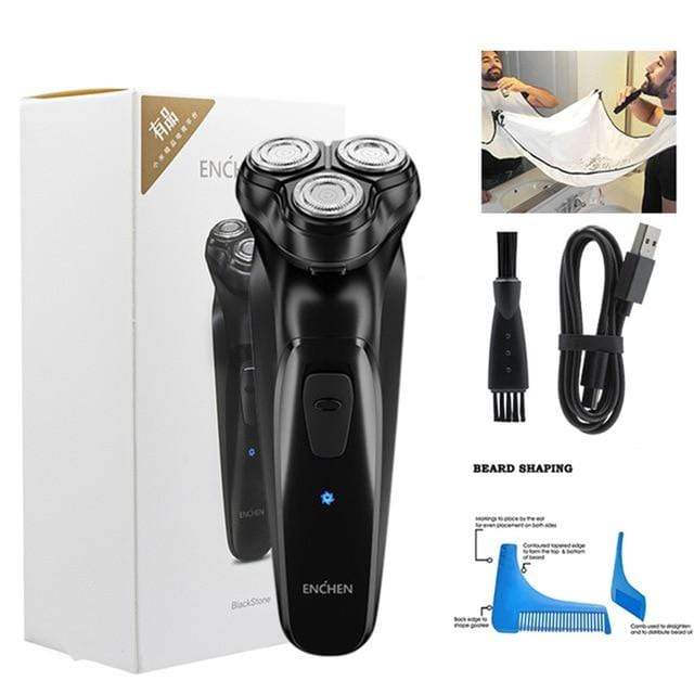 Enchen 3D Electric Shaver Shaver Men's Washable Type-C USB Rechargeable Shaver Beard Trimmer Portable Electric Shaver AExp