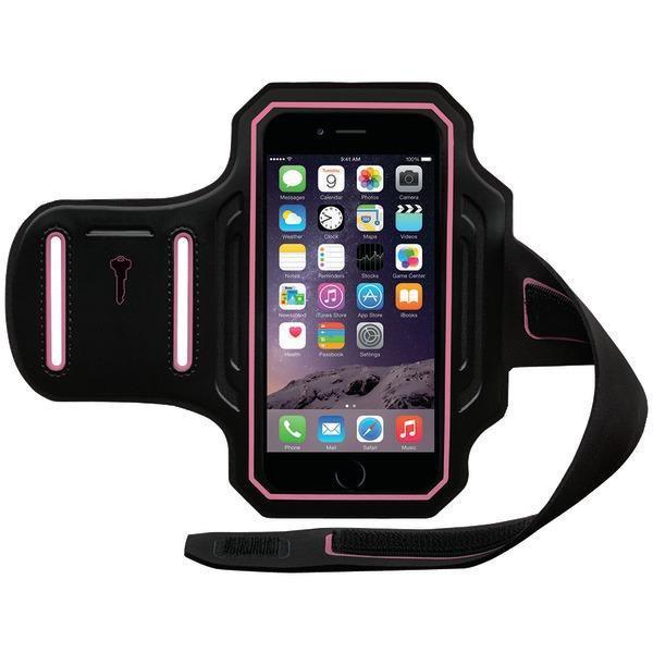 ENDURANCE Armband for iPhone(R) 6/6s (Black/Pink)-Cellphone Mounts-JadeMoghul Inc.
