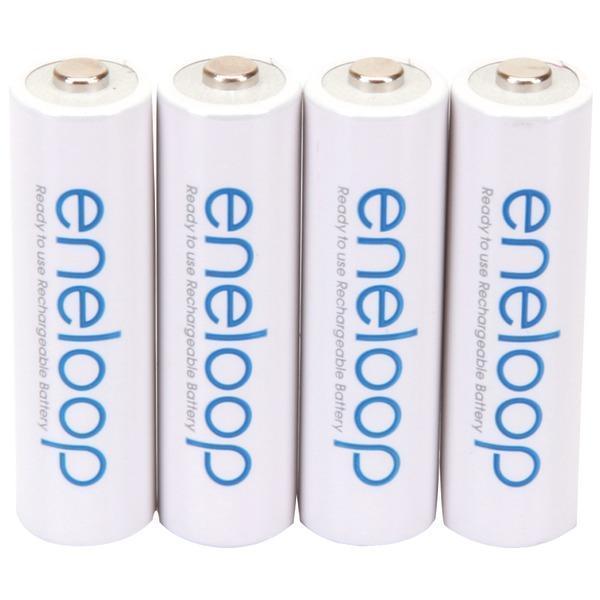 eneloop(R) Rechargeable Batteries (AA; 4 pk)-Round Cell Batteries-JadeMoghul Inc.