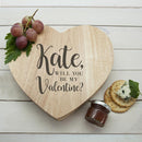 Cheese Board Ideas Engraved Be My Valentine Heart Cheese Board