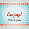 "Enjoy!" Favor - Place Cards (Pack of 1)-Wedding Favor Stationery-JadeMoghul Inc.