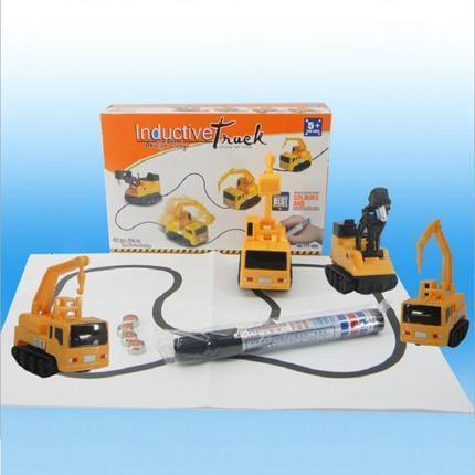 Enlighten Hot Sale 1 Piece Magic Toy Truck Inductive Car Magia Excavator Tank Construction Cars Truck Vehicles Toy Free Shipping-1pcs Random With Box-JadeMoghul Inc.