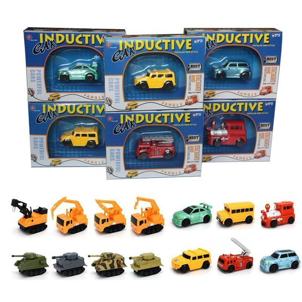 Enlighten Hot Sale 1 Piece Magic Toy Truck Inductive Car Magia Excavator Tank Construction Cars Truck Vehicles Toy Free Shipping-With Box-JadeMoghul Inc.