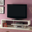 Entertainment Centers and Tv Stands Ninove II Contemporary Style Tv Console , White Benzara