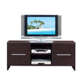 Entertainment Centers and Tv Stands Sleek And Wide TV Stand With Two Cabinets, Brown Benzara