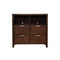 TV Media Chest With 4 Drawers In Wood Chestnut Brown