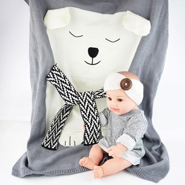 Envelope for Newborns Linens Baby bedding Rabbit/Bear/Cat Blanket Warm Wool muslin Swaddle Kids Bath Towel Blanket for Newborn-19-JadeMoghul Inc.