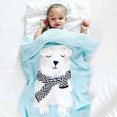 Envelope for Newborns Linens Baby bedding Rabbit/Bear/Cat Blanket Warm Wool muslin Swaddle Kids Bath Towel Blanket for Newborn-20-JadeMoghul Inc.