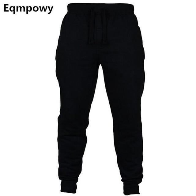 Eqmpowy Pants Casual Sweatpants Solid Fashion high street Trousers Pants Men Joggers oversize brand high quality gray pants-black-M-JadeMoghul Inc.