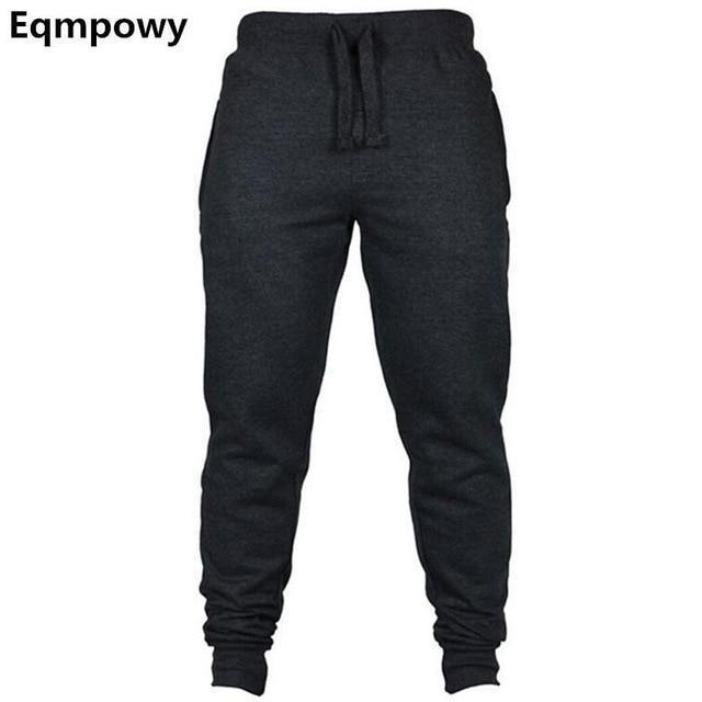 Eqmpowy Pants Casual Sweatpants Solid Fashion high street Trousers Pants Men Joggers oversize brand high quality gray pants-Dark grey-M-JadeMoghul Inc.