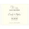 Equestrian Love Save The Date Card Vintage Pink (Pack of 1)-Weddingstar-Chocolate Brown-JadeMoghul Inc.