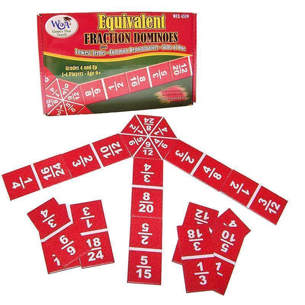 EQUIVALENT FRACTION DOMINOES-Toys & Games-JadeMoghul Inc.