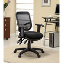 Ergonomic Mesh Office Chair, Black-Desks and Hutches-BLACK-VINYL-JadeMoghul Inc.