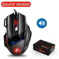 Ergonomic Wired Gaming Mouse 7 Button LED 5500 DPI USB Computer Mouse Gamer Mice X7 Silent Mause With Backlight For PC Laptop JadeMoghul Inc. 