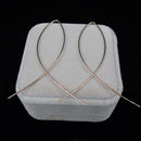 ES143 Fish Shaped Stud Earrings Simplicity Handmade Copper Wire Earring for Women Brincos de gota Feminino 2017 Geometric NEW-Gold-JadeMoghul Inc.