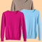 European Style Women Basic Casmere Sweater-Red-L-JadeMoghul Inc.