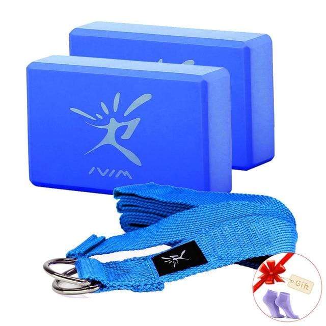EVA Yoga Block Set Exercise Workout Fitness Brick Bolster Stretch Belt Aid Gym Pilates Training Body Shaping Fitness Equipment JadeMoghul Inc. 