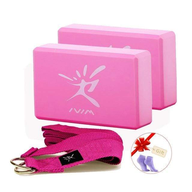 EVA Yoga Block Set Exercise Workout Fitness Brick Bolster Stretch Belt Aid Gym Pilates Training Body Shaping Fitness Equipment JadeMoghul Inc. 