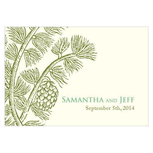 Evergreen Large Rectangular Tag Berry (Pack of 1)-Wedding Favor Stationery-Berry-JadeMoghul Inc.