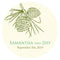 Evergreen Large Sticker Berry (Pack of 1)-Wedding Favor Stationery-Aqua Blue-JadeMoghul Inc.