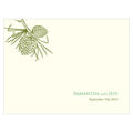 Evergreen Note Card Berry (Pack of 1)-Weddingstar-Chocolate Brown-JadeMoghul Inc.