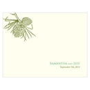 Evergreen Note Card Berry (Pack of 1)-Weddingstar-Willow Green-JadeMoghul Inc.