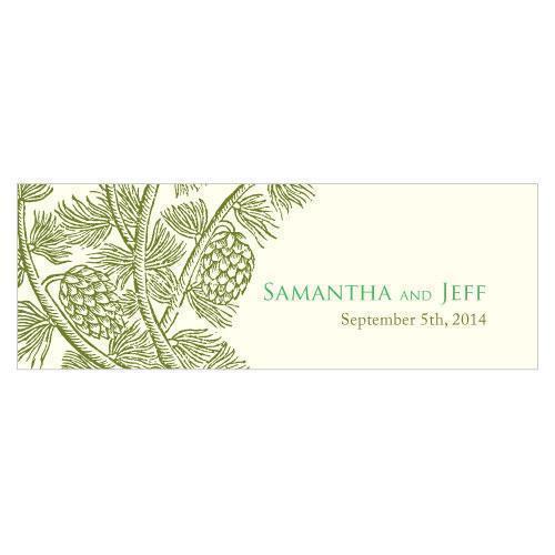 Evergreen Small Rectangular Tag Berry (Pack of 1)-Wedding Favor Stationery-Chocolate Brown-JadeMoghul Inc.