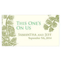 Evergreen Small Ticket Berry (Pack of 120)-Reception Stationery-Chocolate Brown-JadeMoghul Inc.