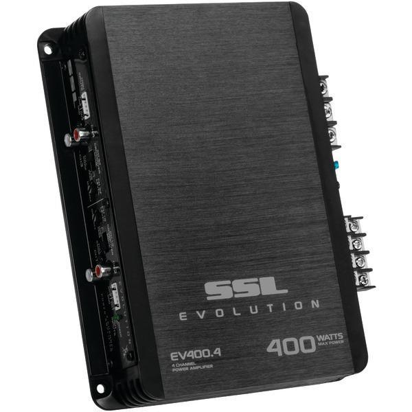 EVOLUTION Series Full-Range 400-Watt 4-Channel MOSFET Class AB Amp (Black)-Amplifiers & Accessories-JadeMoghul Inc.