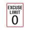 EXCUSE LIMIT 0 LP LARGE POSTERS-Learning Materials-JadeMoghul Inc.