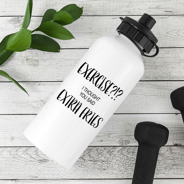 Exercise!? I Thought You Said Extra Fries Personalized Water Bottles