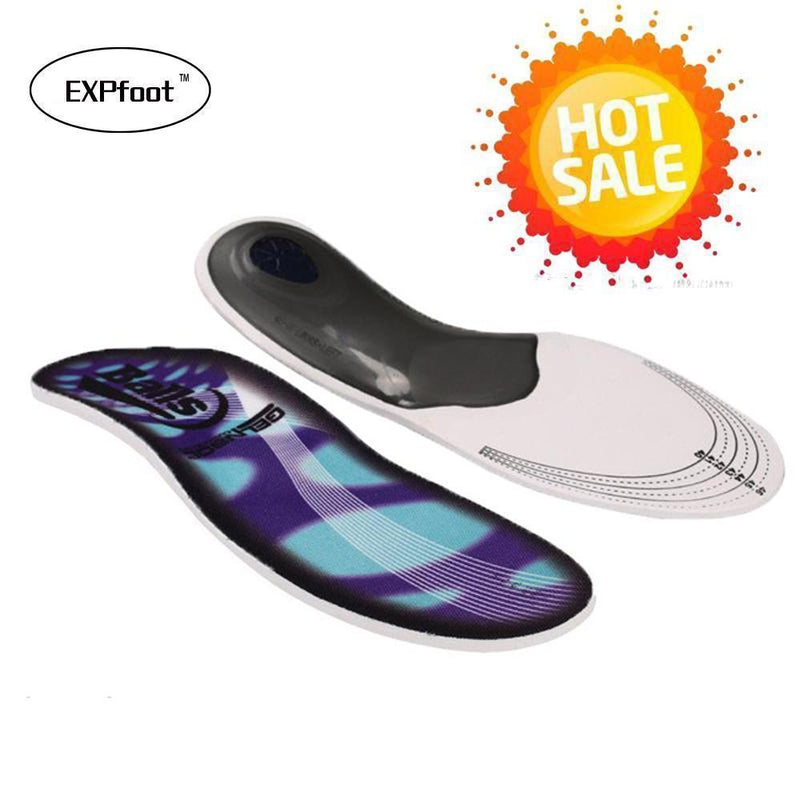 EXPfoot Premium Orthotic Gel High Arch Support Insoles Gel Pad 3D Arch Support Flat Feet For Women / Men orthopedic Foot pain-China-35 to 40 260mm-JadeMoghul Inc.