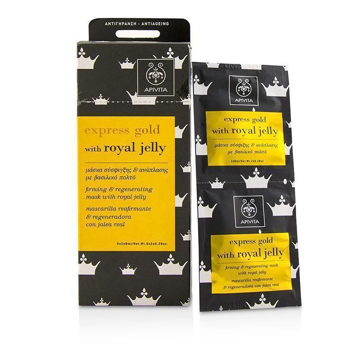 Express Gold Firming & Regenrating Mask with Royal Jelly (Box Slightly Damaged) - 6x(2x8ml)-All Skincare-JadeMoghul Inc.