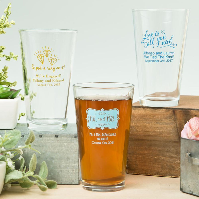 Expressions Collection 16oz pint glasses-Favors By Season-JadeMoghul Inc.