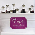 Expressions Die Cut Sign Label Vintage Pink Text With White Background (Pack of 1)-Wedding Favor Stationery-Pewter Grey Background With White Text-JadeMoghul Inc.