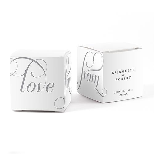 Expressions Favor Box Wrap Vintage Pink Text With White Background (Pack of 1)-Favor-Pewter Grey Text With White Background-JadeMoghul Inc.