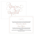 Expressions Invitation Vintage Pink Text With White Background (Pack of 1)-Invitations & Stationery Essentials-Pewter Grey Text With White Background-JadeMoghul Inc.