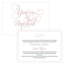 Expressions Invitation Vintage Pink Text With White Background (Pack of 1)-Invitations & Stationery Essentials-Pewter Grey Text With White Background-JadeMoghul Inc.