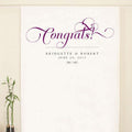 Expressions Personalized Photo Backdrop Vintage Pink (Pack of 1)-Wedding Reception Decorations-Black-JadeMoghul Inc.