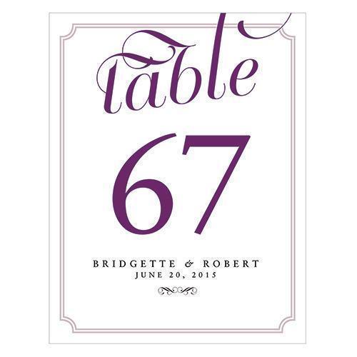 Expressions Table Number Numbers 1-12 Indigo Blue Text With White Background (Pack of 12)-Table Planning Accessories-Black Text With White Background-37-48-JadeMoghul Inc.