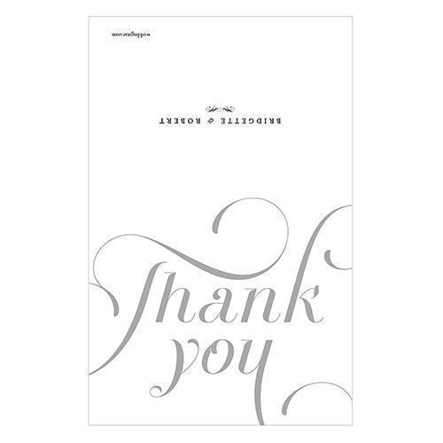 Expressions Thank You Card Vintage Pink Text With White Background (Pack of 1)-Weddingstar-Harvest Gold Text With White Background-JadeMoghul Inc.