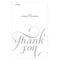 Expressions Thank You Card Vintage Pink Text With White Background (Pack of 1)-Weddingstar-Indigo Blue Text With White Background-JadeMoghul Inc.